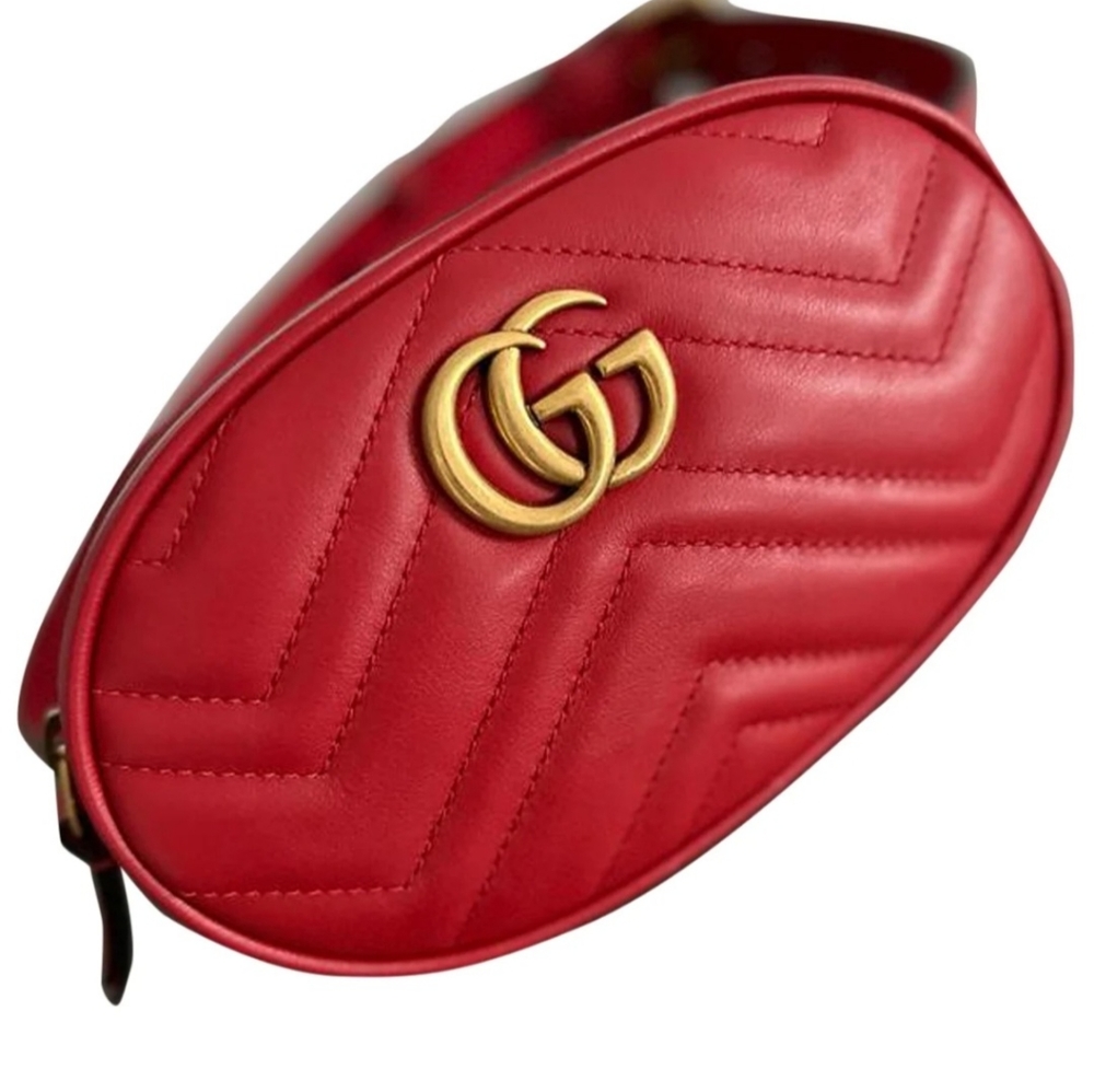 Gucci Marmont Oval leather handbag